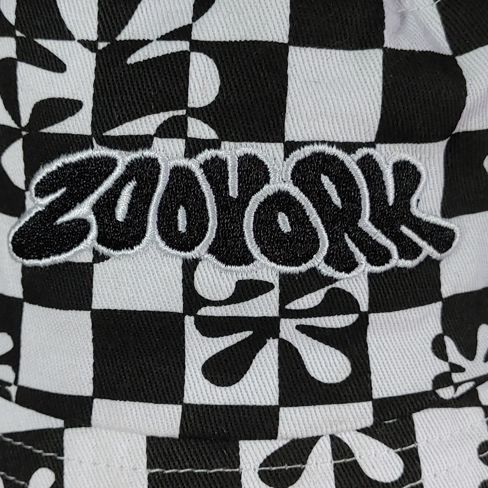 Zoo York Black & White Checkered Unisex Bucket Hat - Picture 2 of 10